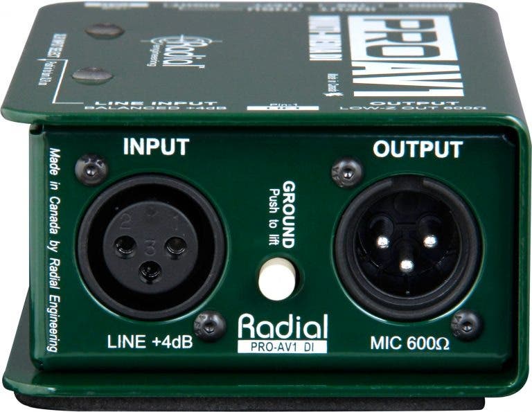 Radial PROAV1 Passive Direct Box for Multimedia / AV