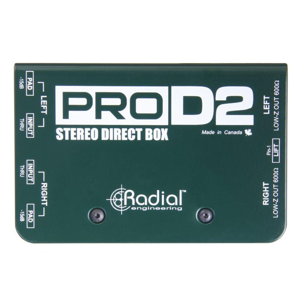 Radial PRO D2 Stereo Passive 2ch DI Box