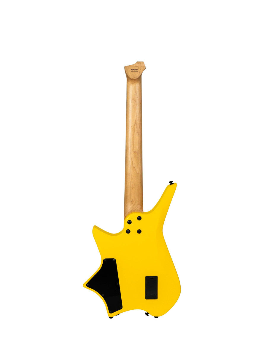 HILS HZ7 Multiscale 7-String Electric Guitar - Satin Honey Yellow