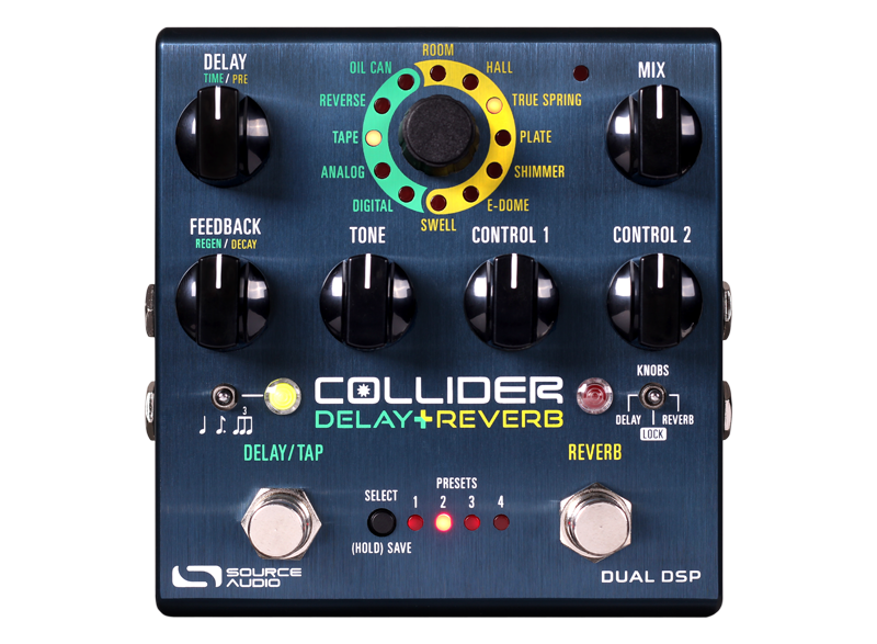 Source Audio One Series Collider Stereo Delay + Reverb Pedal