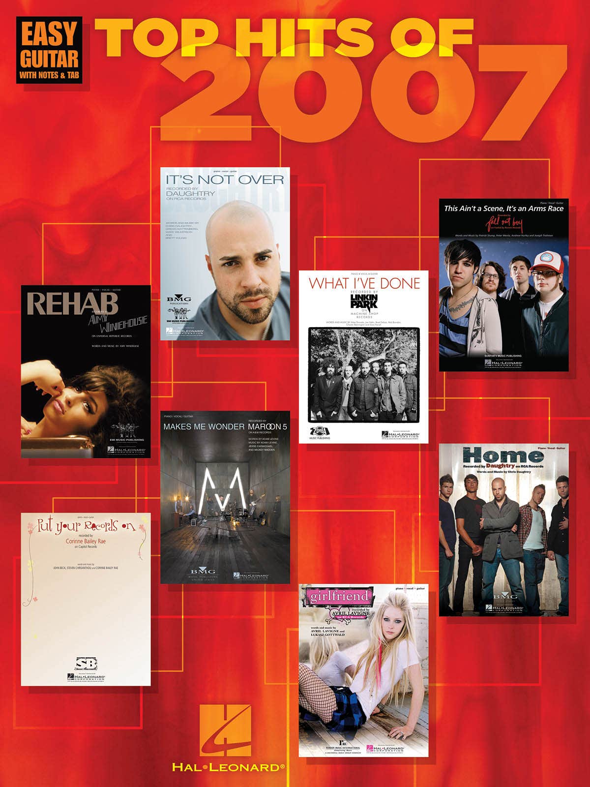 Top Hits Of 2007 Easy Guitar Notes & Tab