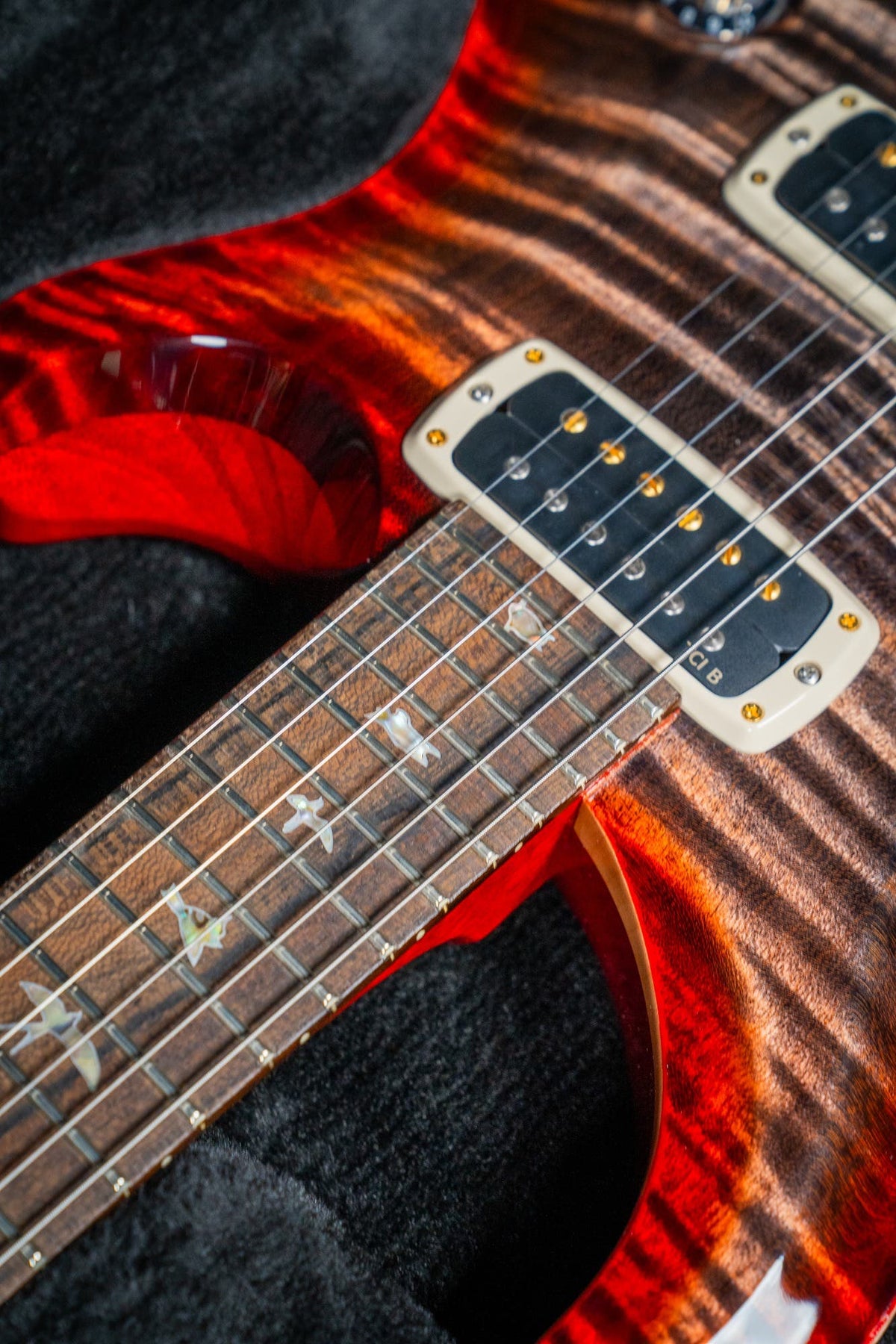 Paul Reed Smith (PRS) 40th Anniversary Custom 24-08 Semi Hollow Limited Edition - Charcoal Cherry Burst