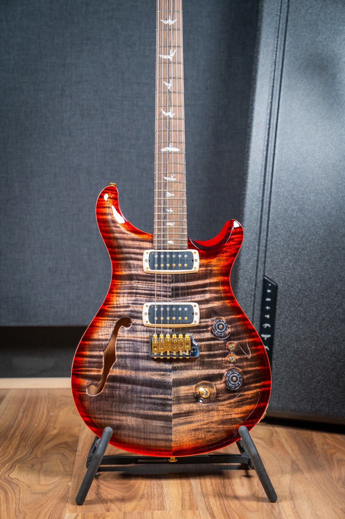 Paul Reed Smith (PRS) 40th Anniversary Custom 24-08 Semi Hollow Limited Edition - Charcoal Cherry Burst
