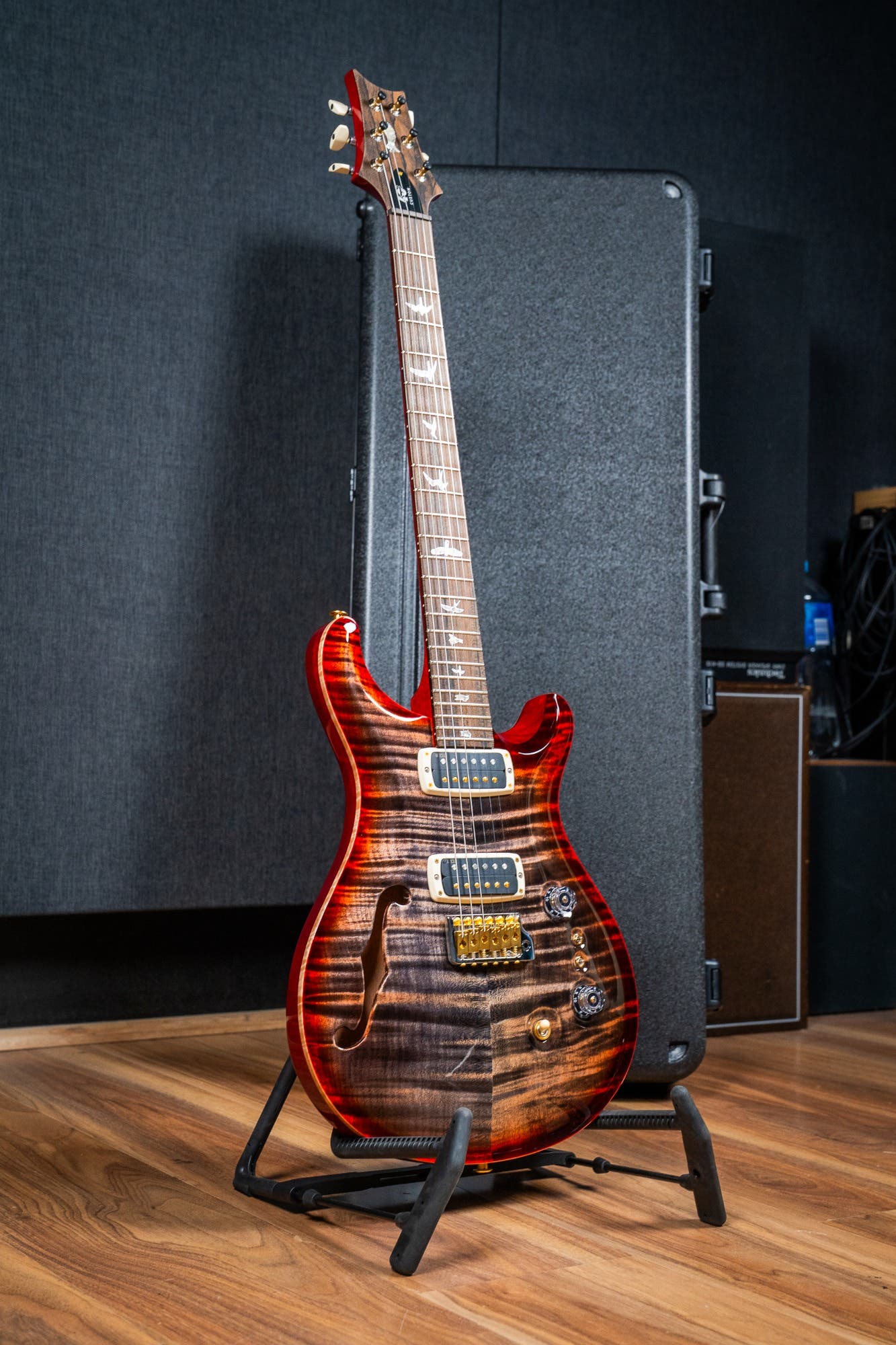 Paul Reed Smith (PRS) 40th Anniversary Custom 24-08 Semi Hollow Limited Edition - Charcoal Cherry Burst