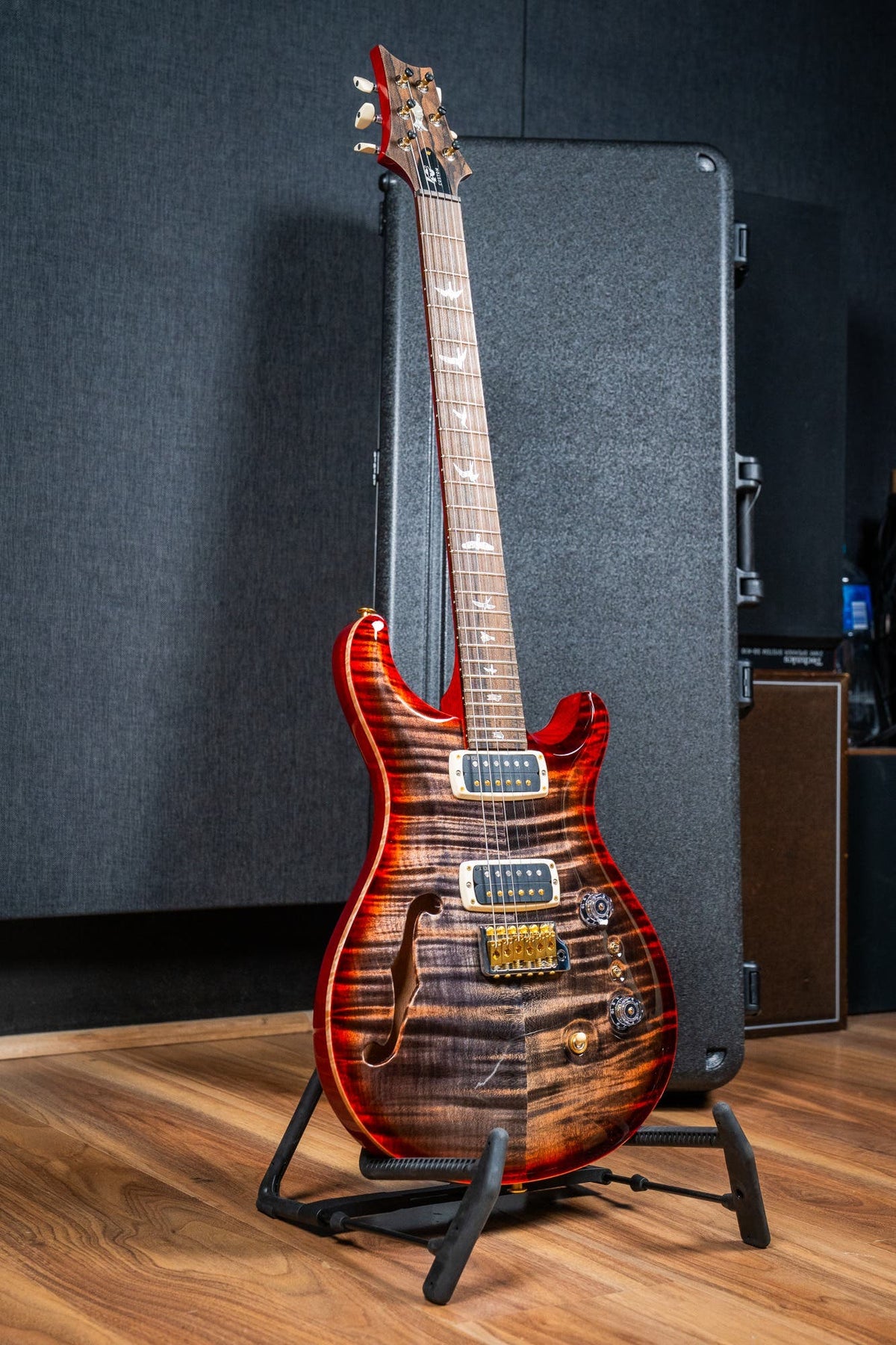 Paul Reed Smith (PRS) 40th Anniversary Custom 24-08 Semi Hollow Limited Edition - Charcoal Cherry Burst