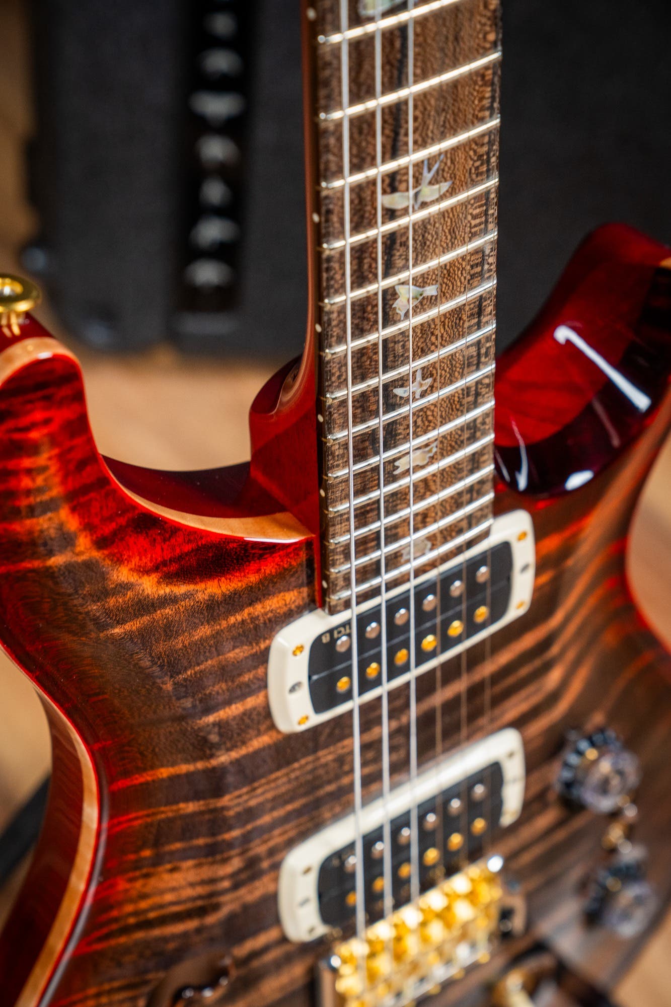 Paul Reed Smith (PRS) 40th Anniversary Custom 24-08 Semi Hollow Limited Edition - Charcoal Cherry Burst