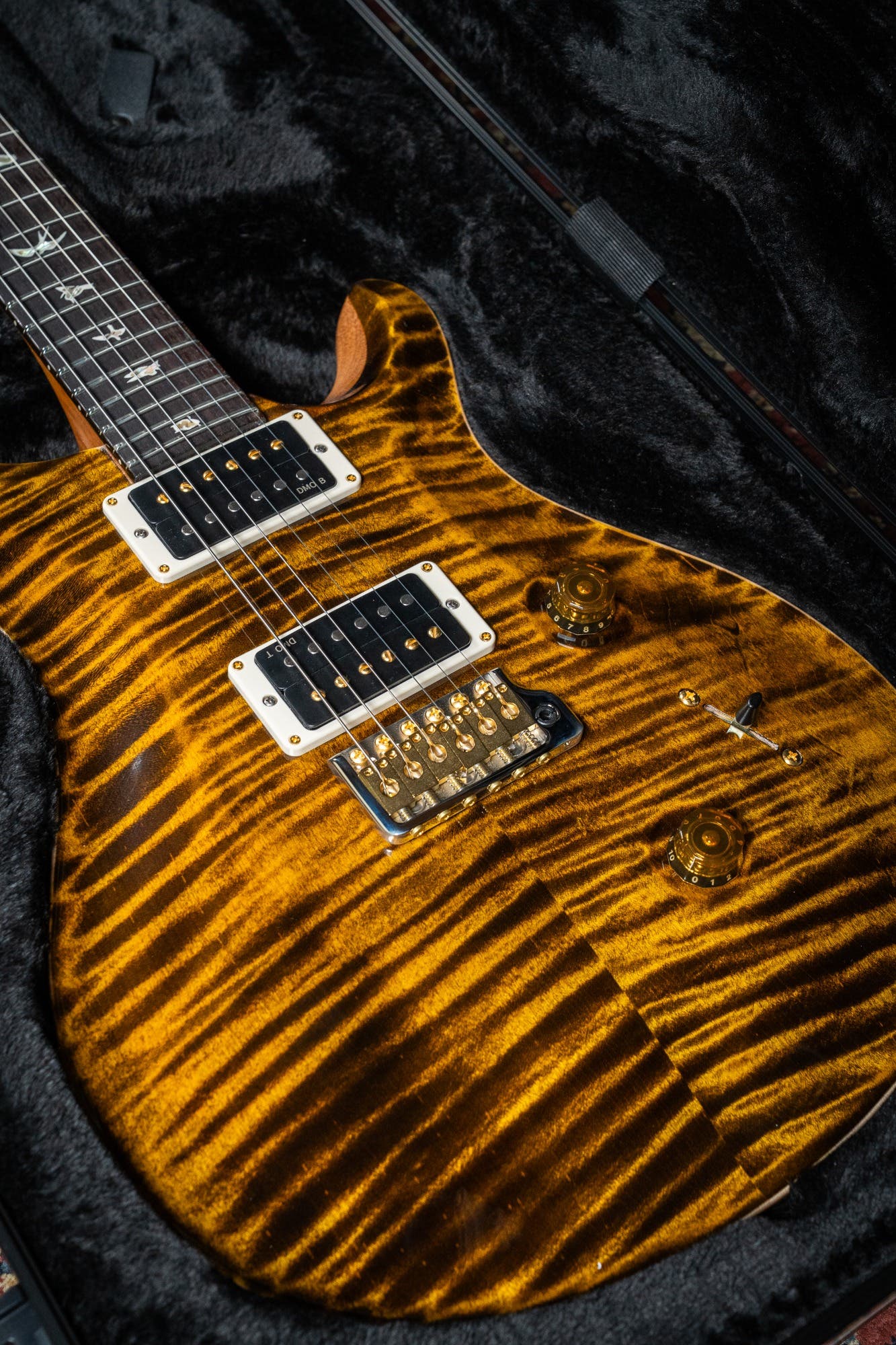 Paul Reed Smith (PRS) Custom 24 w/Pattern Thin Neck - Yellow Tiger - 10 Top