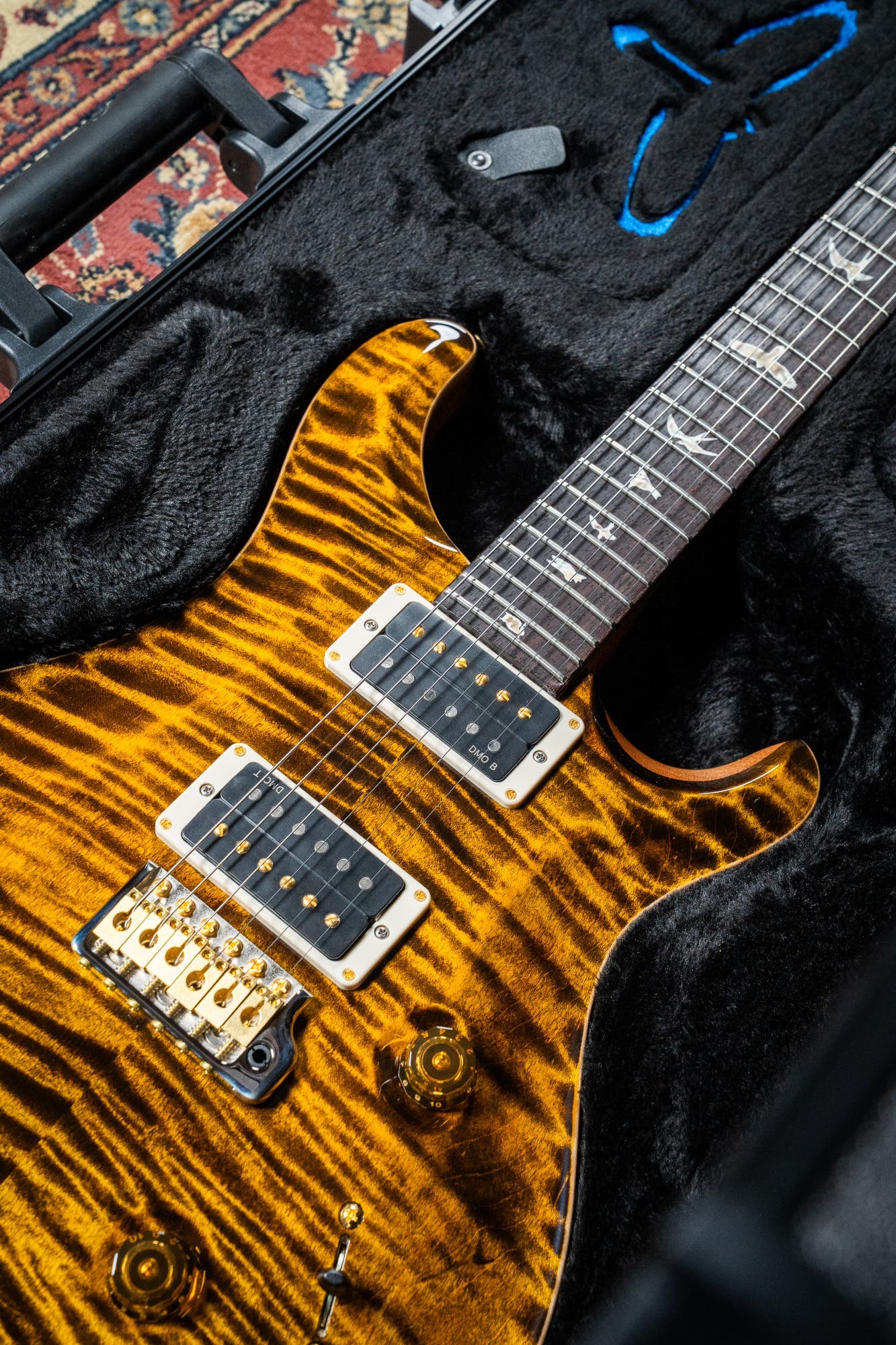 Paul Reed Smith (PRS) Custom 24 w/Pattern Thin Neck - Yellow Tiger - 10 Top