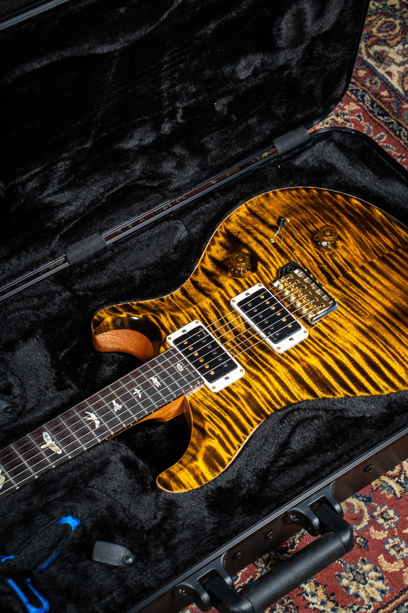 Paul Reed Smith (PRS) Custom 24 w/Pattern Thin Neck - Yellow Tiger - 10 Top