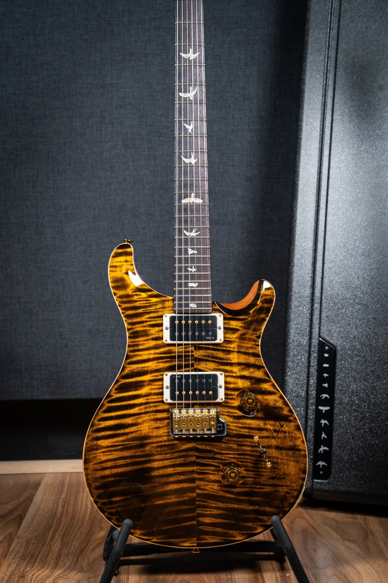 Paul Reed Smith (PRS) Custom 24 w/Pattern Thin Neck - Yellow Tiger - 10 Top