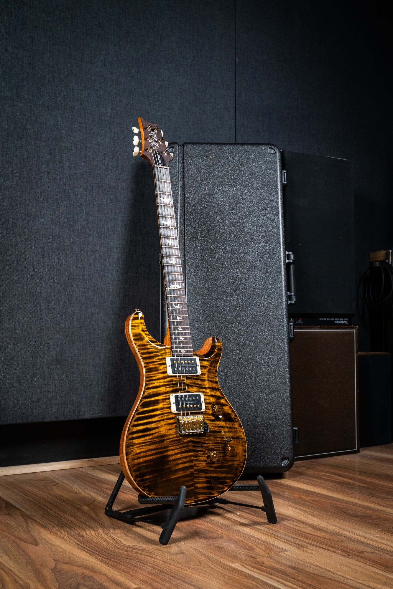 Paul Reed Smith (PRS) Custom 24 w/Pattern Thin Neck - Yellow Tiger - 10 Top