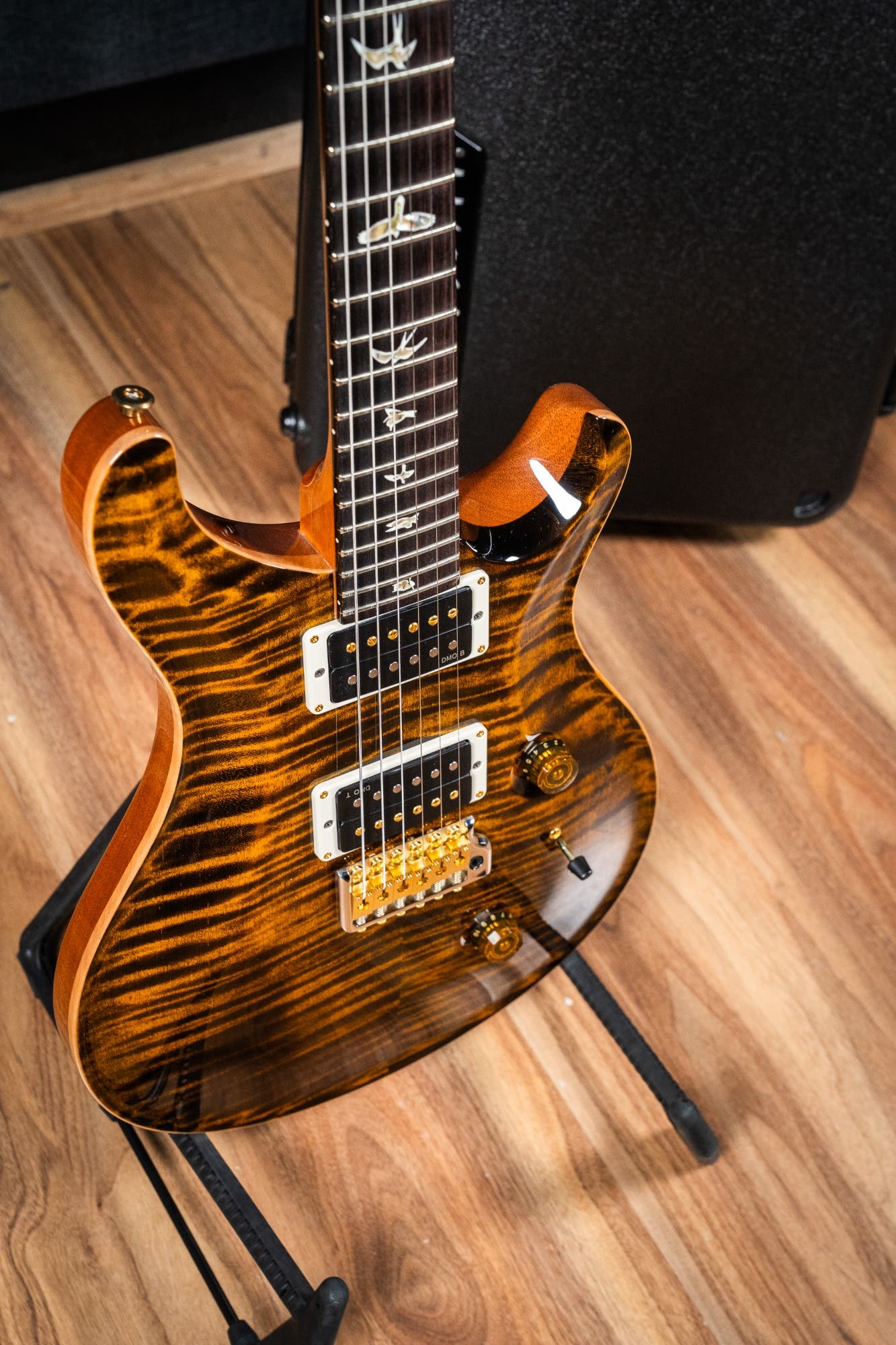 Paul Reed Smith (PRS) Custom 24 w/Pattern Thin Neck - Yellow Tiger - 10 Top