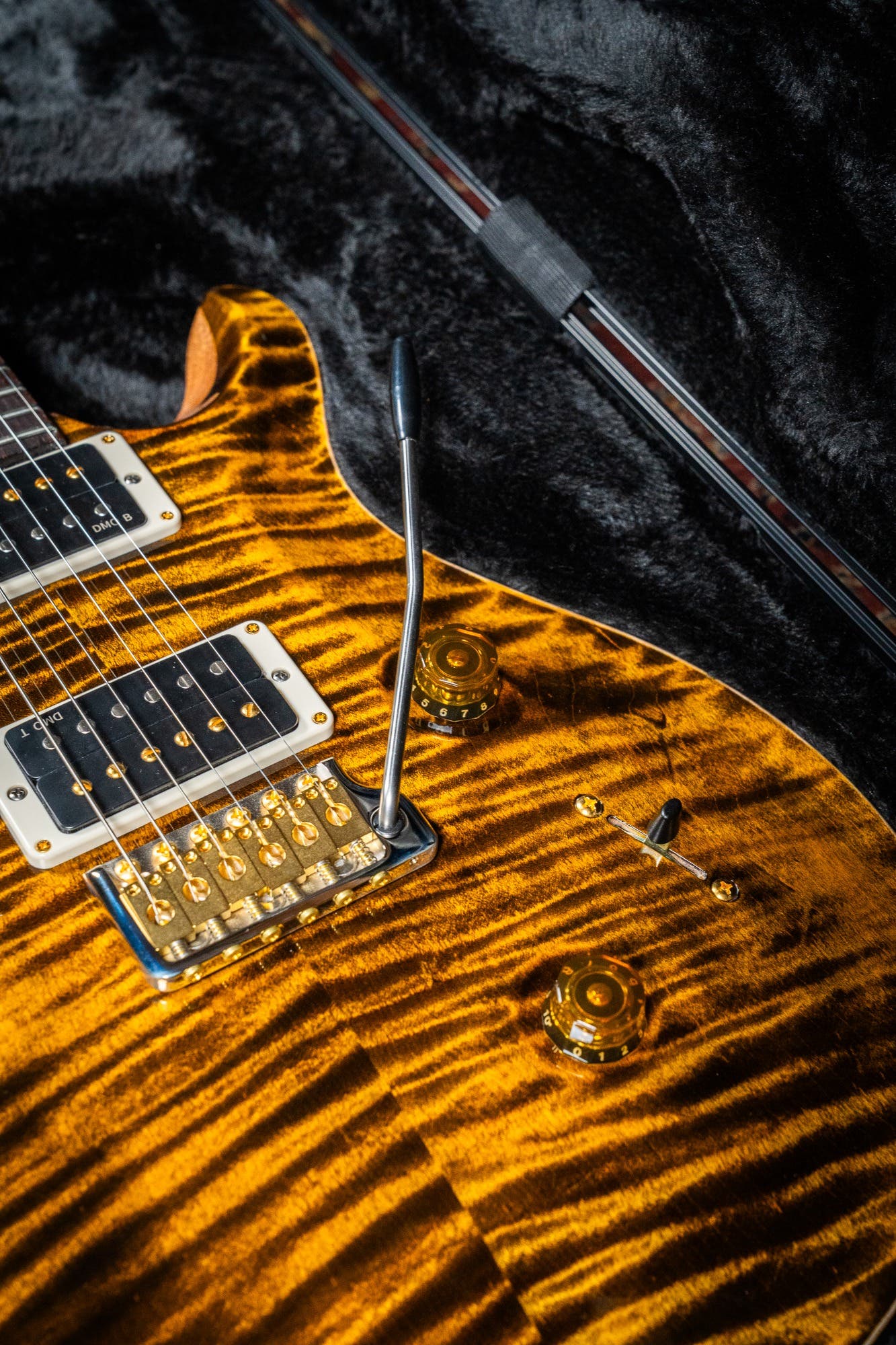 Paul Reed Smith (PRS) Custom 24 w/Pattern Thin Neck - Yellow Tiger - 10 Top