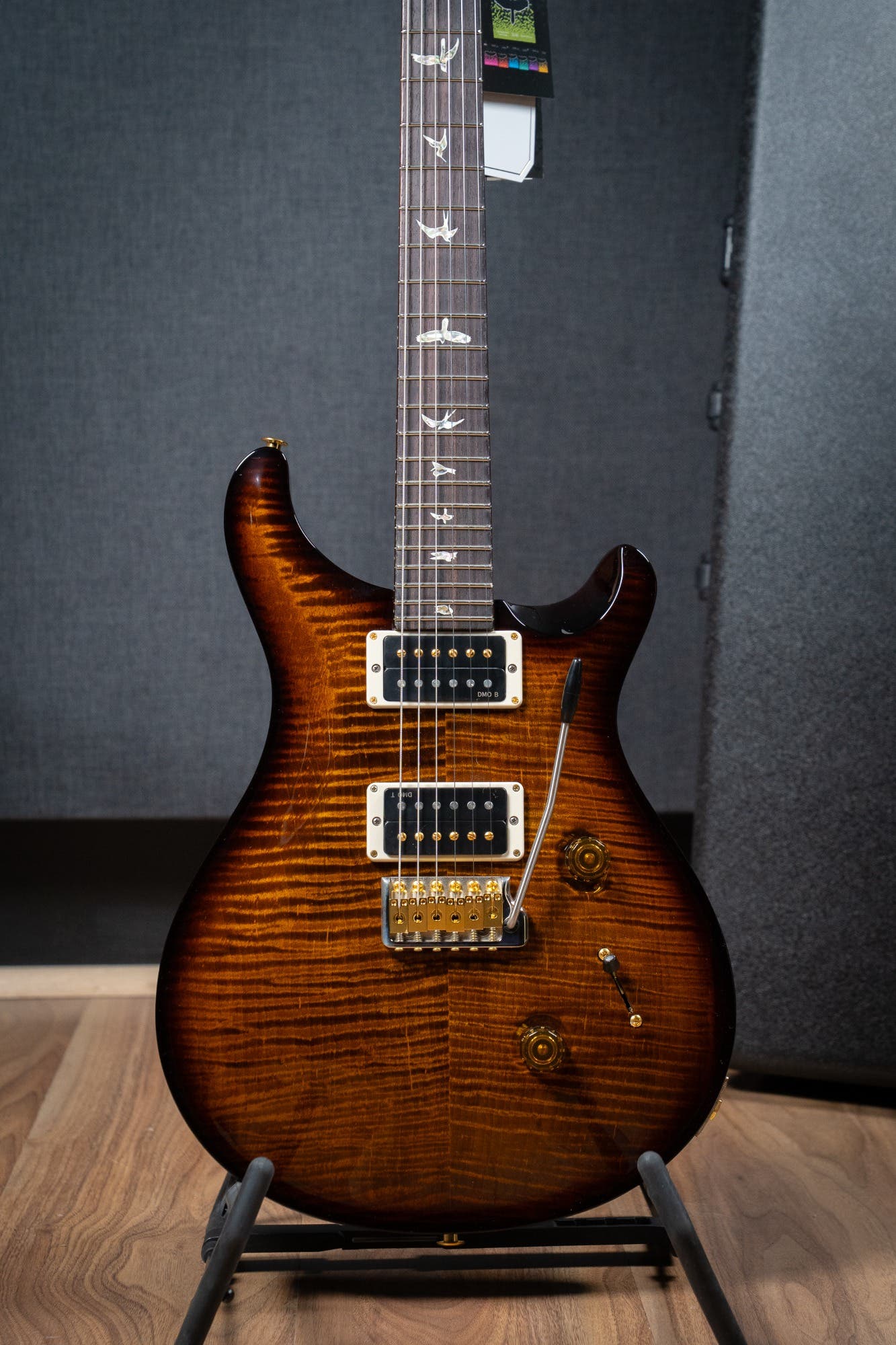 Paul Reed Smith (PRS) Custom 24 w/Pattern Thin Neck - Black Gold Burst - 10 Top