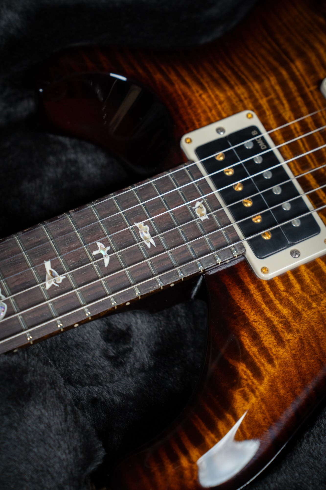 Paul Reed Smith (PRS) Custom 24 w/Pattern Thin Neck - Black Gold Burst - 10 Top