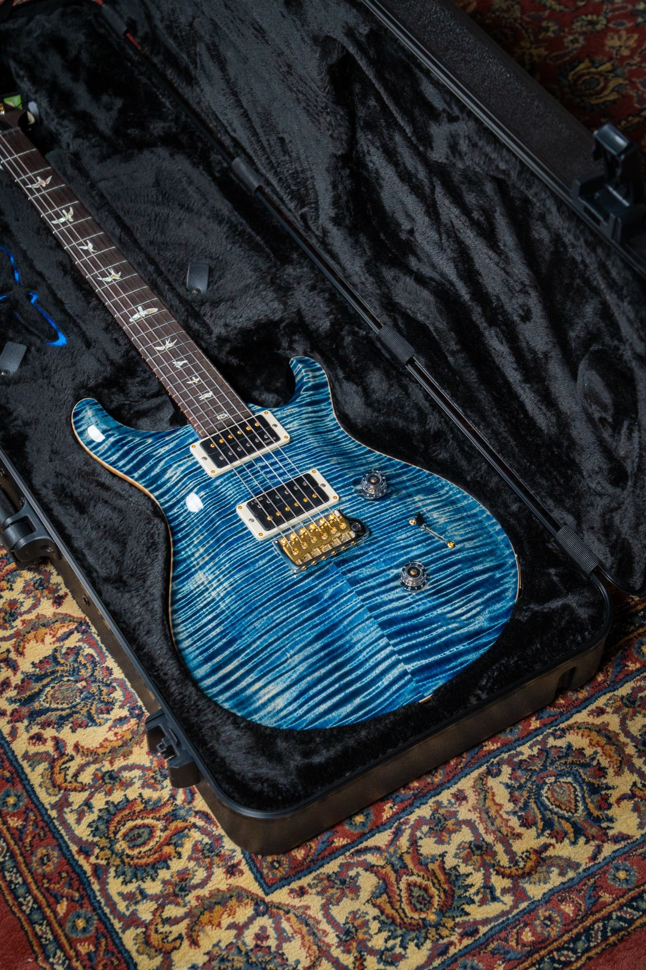 Paul Reed Smith (PRS) Custom 24 w/Pattern Thin Neck - Faded Whale Blue - 10 Top