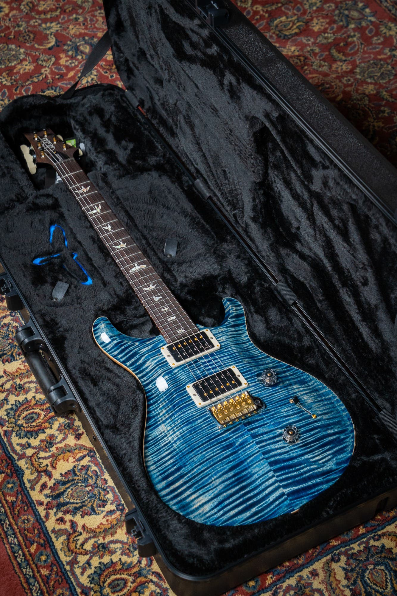 Paul Reed Smith (PRS) Custom 24 w/Pattern Thin Neck - Faded Whale Blue - 10 Top