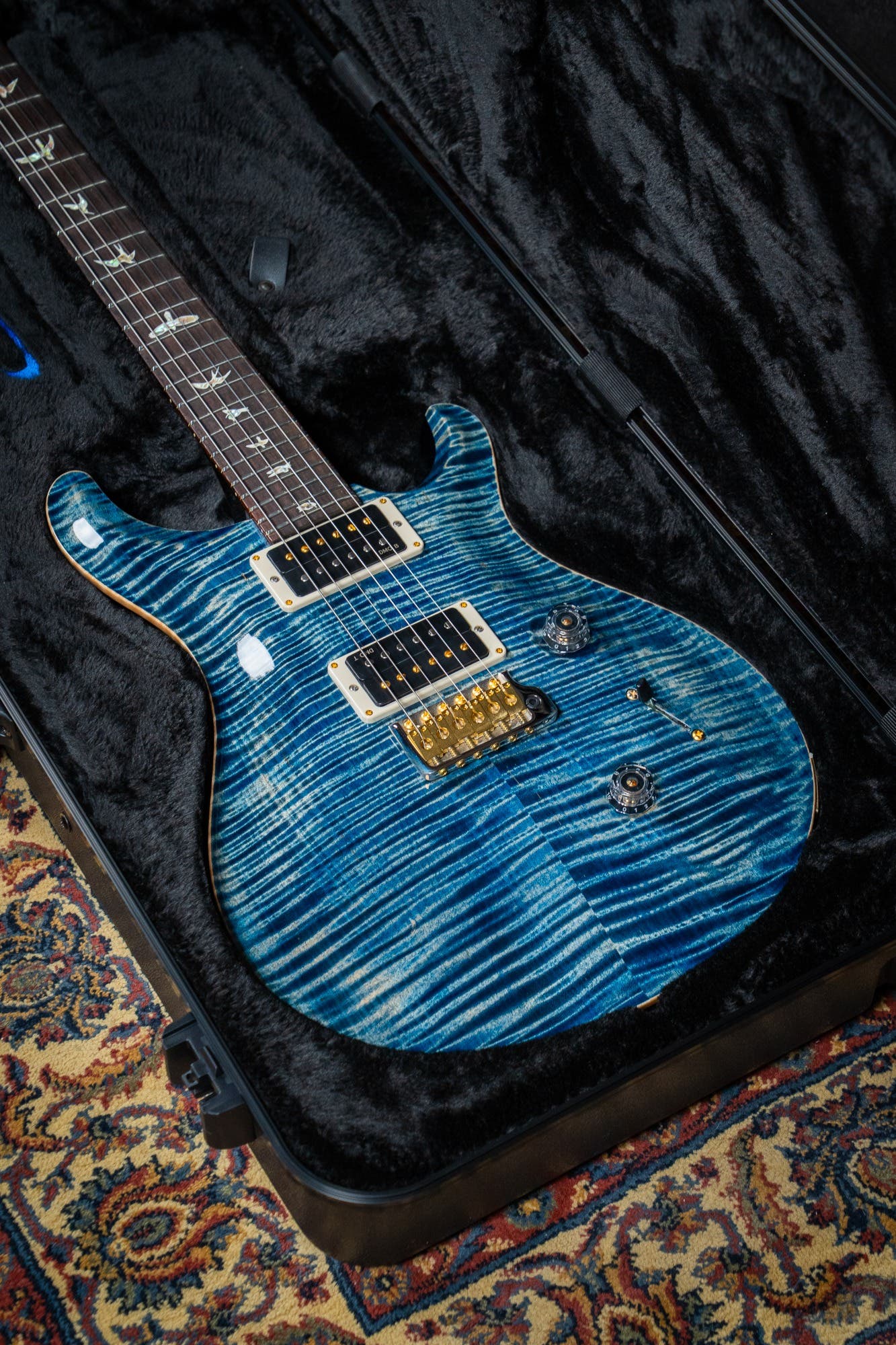 Paul Reed Smith (PRS) Custom 24 w/Pattern Thin Neck - Faded Whale Blue - 10 Top