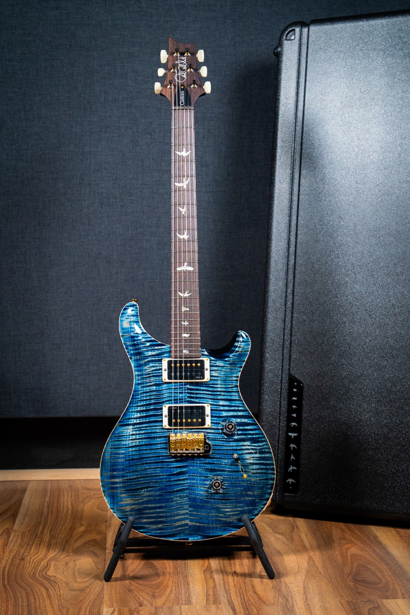Paul Reed Smith (PRS) Custom 24 w/Pattern Thin Neck - Faded Whale Blue - 10 Top