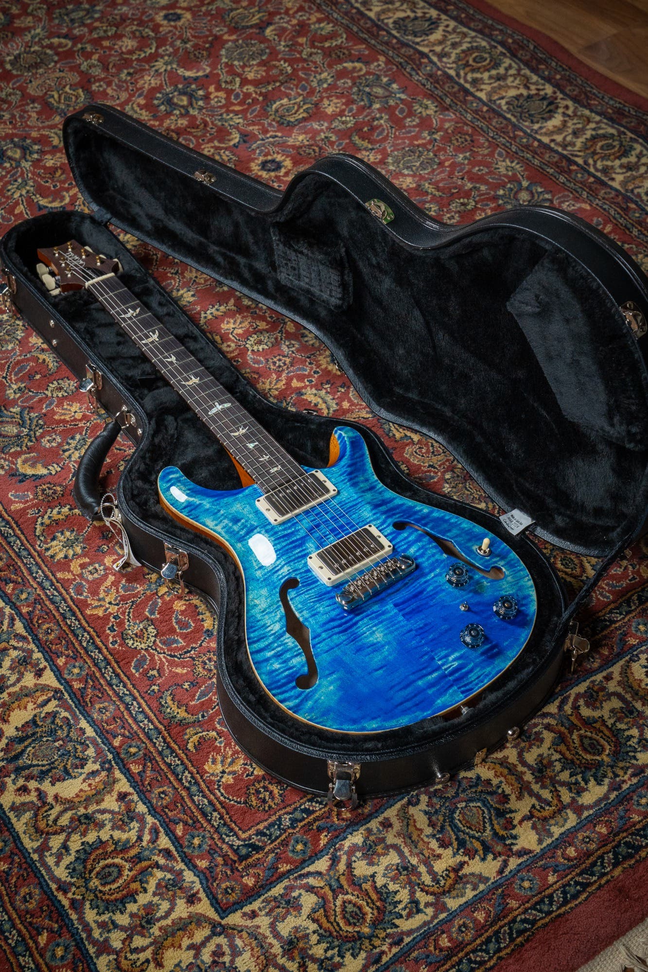 Paul Reed Smith (PRS) Hollowbody II Piezo w/Case - Faded Blue Jean