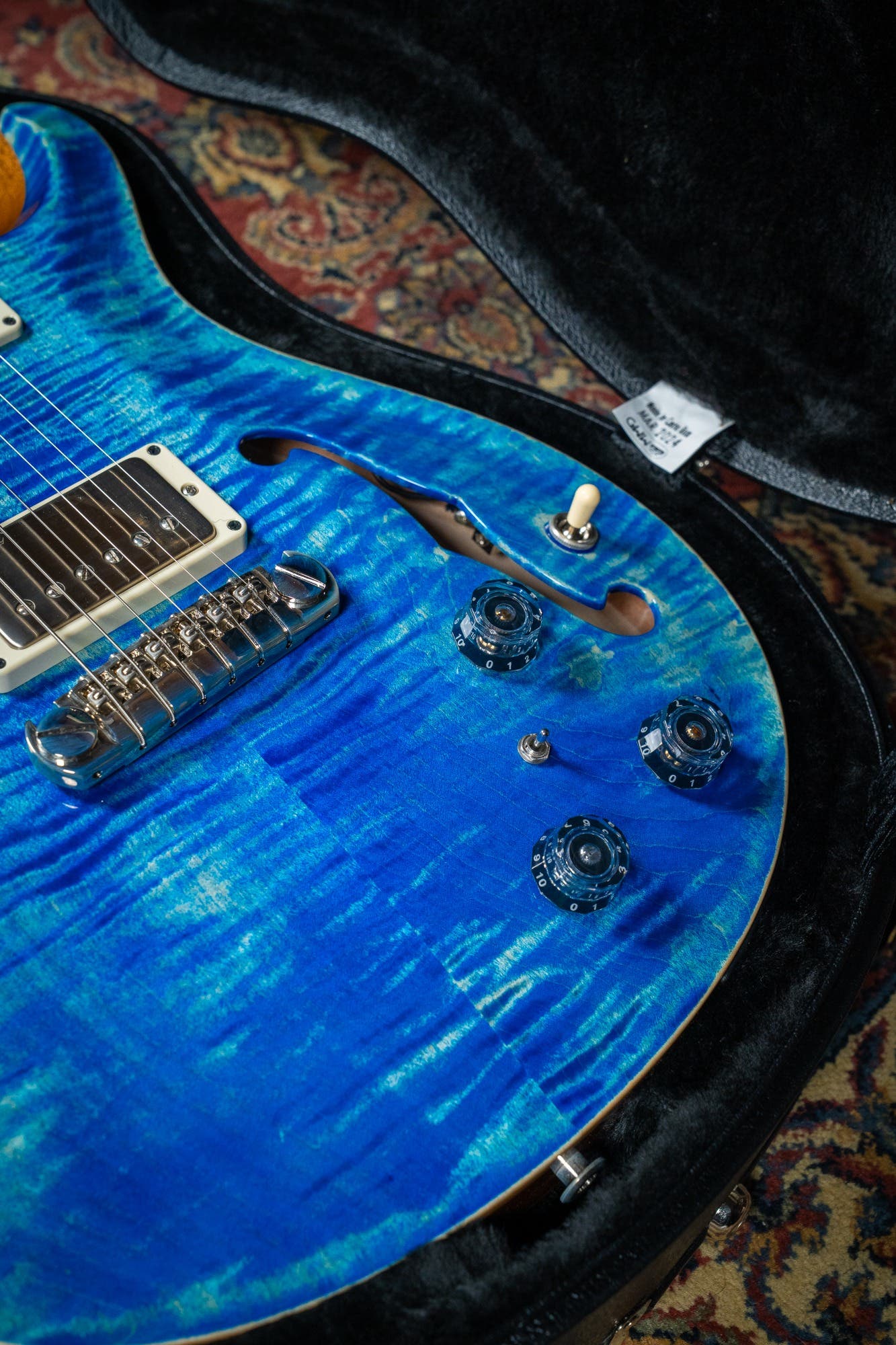 Paul Reed Smith (PRS) Hollowbody II Piezo w/Case - Faded Blue Jean