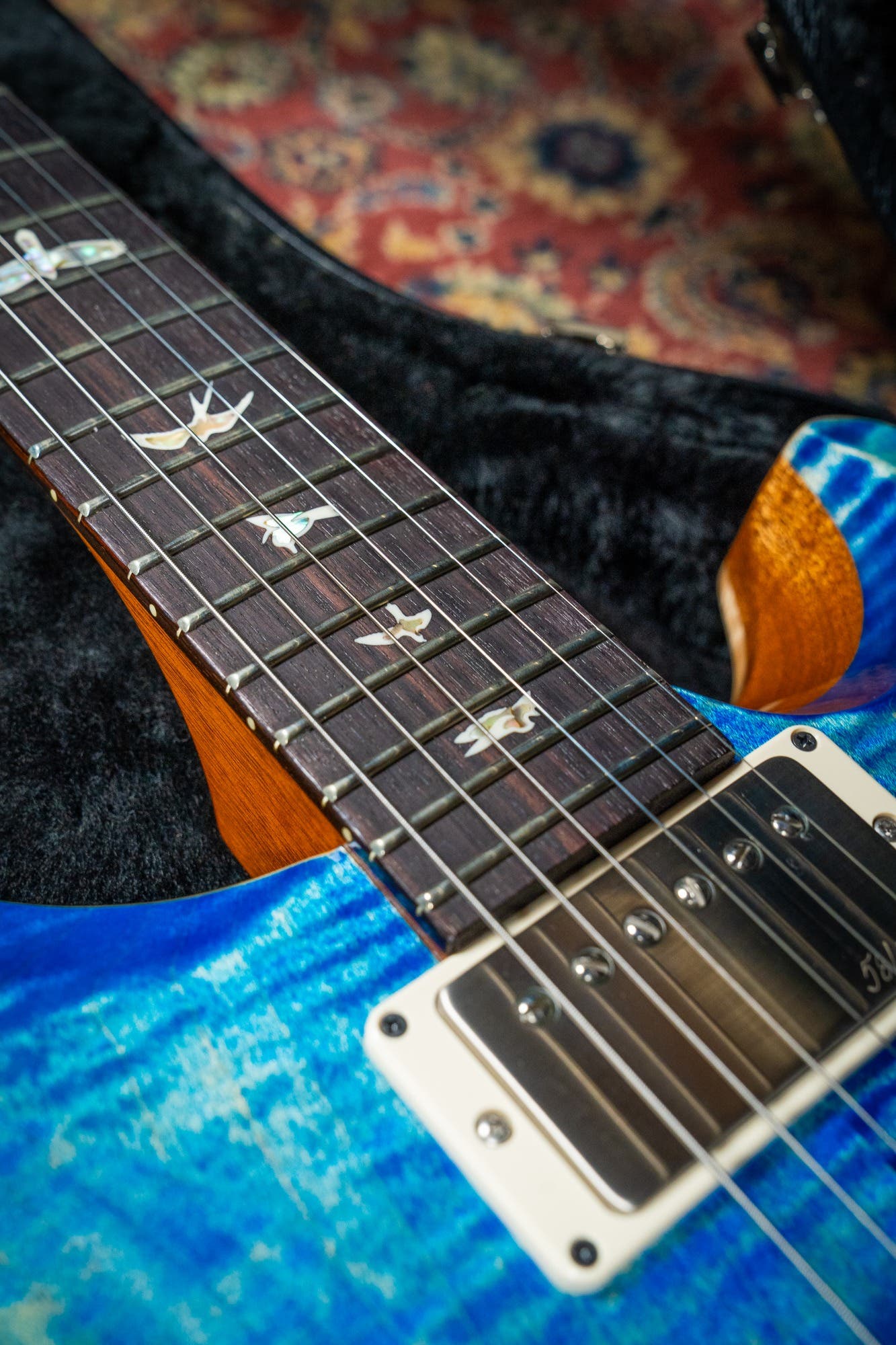 Paul Reed Smith (PRS) Hollowbody II Piezo w/Case - Faded Blue Jean