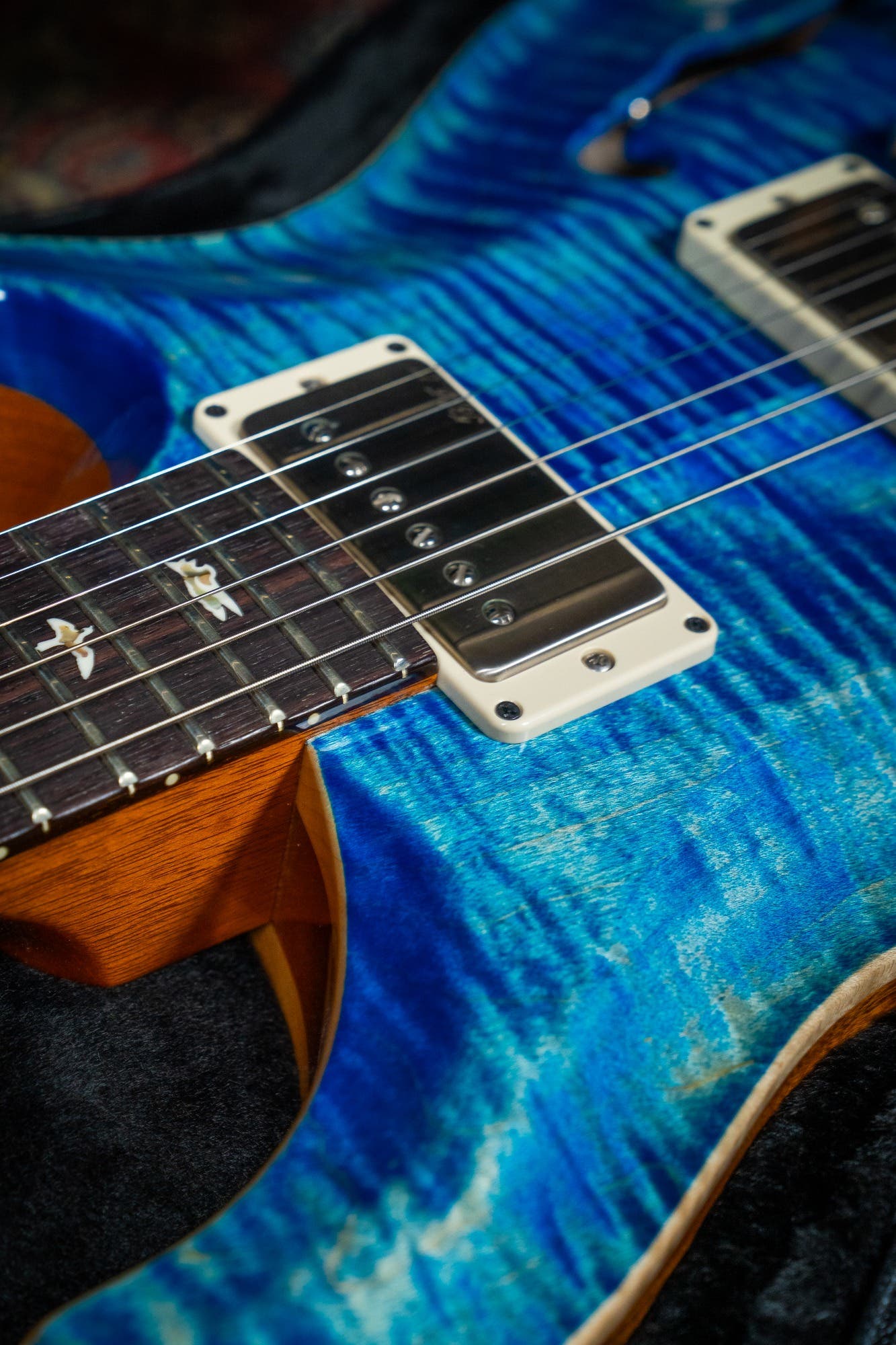 Paul Reed Smith (PRS) Hollowbody II Piezo w/Case - Faded Blue Jean