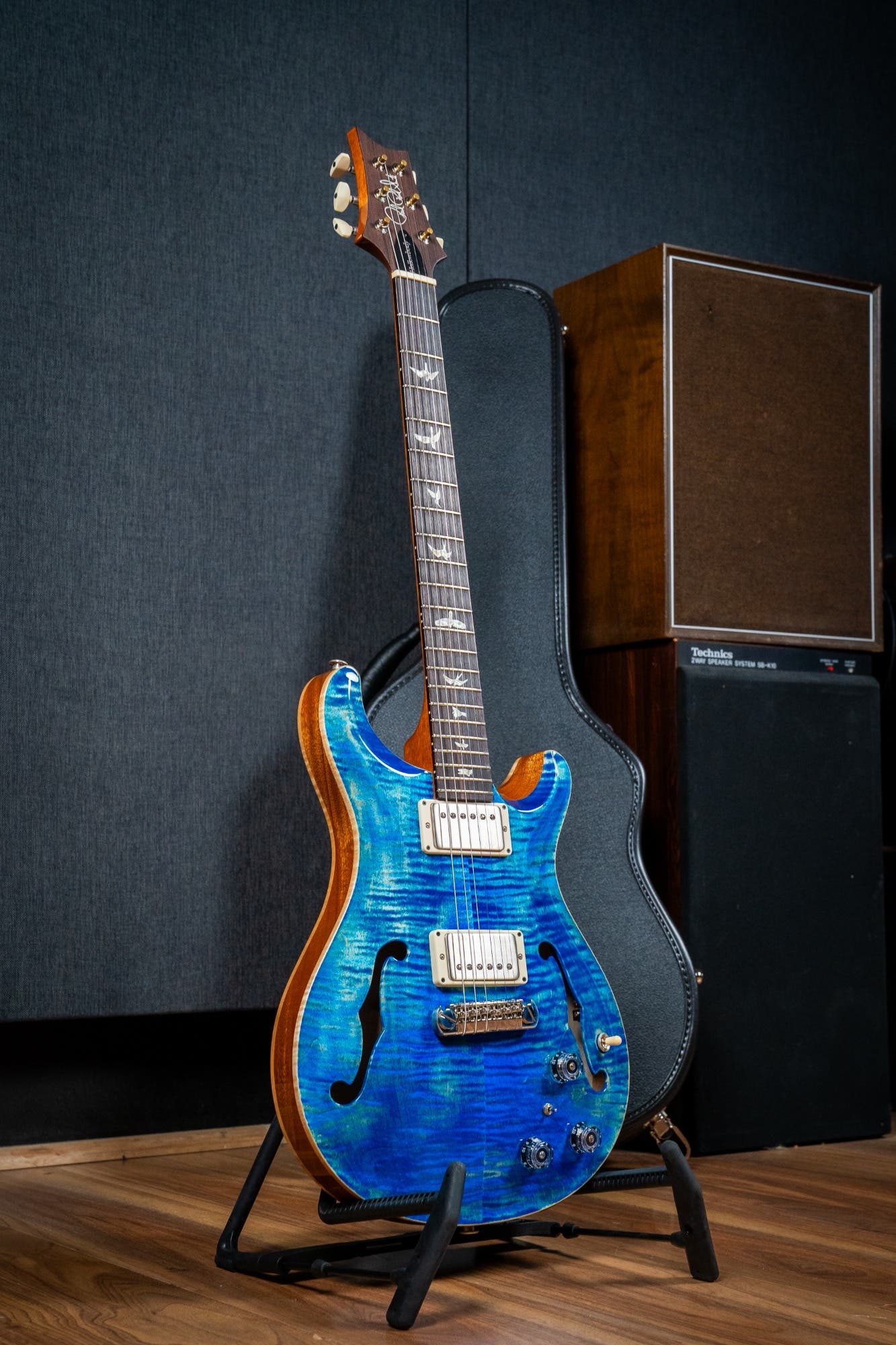 Paul Reed Smith (PRS) Hollowbody II Piezo w/Case - Faded Blue Jean