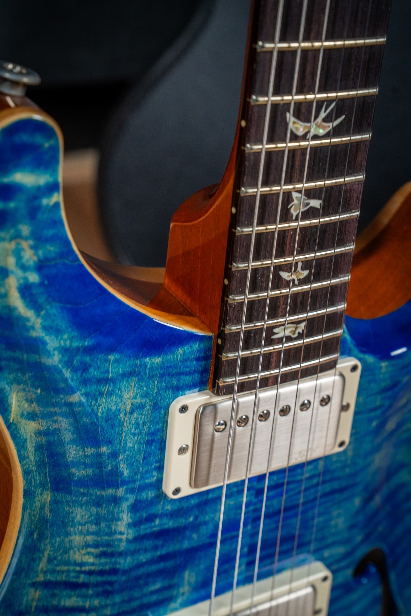 Paul Reed Smith (PRS) Hollowbody II Piezo w/Case - Faded Blue Jean