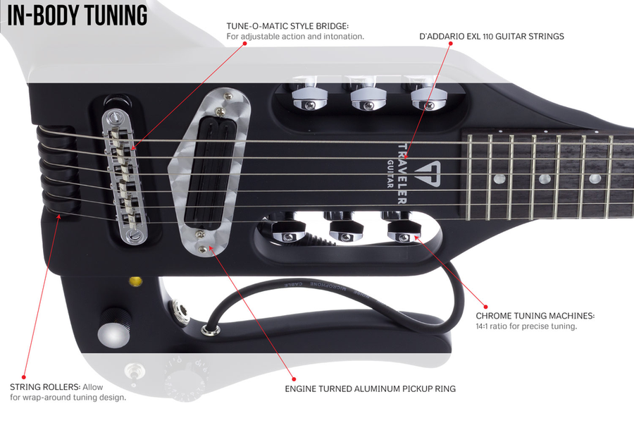 Traveler Guitar Pro-Series Mod-X - Matte Black