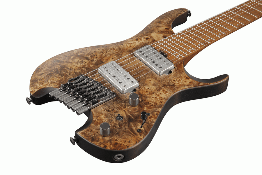 Ibanez Q-Series QX527PB Premium 7-String Guitar w/Bag - Antique Brown Stained