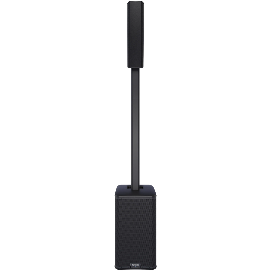 QSC KC-12 BK 3000W Active 3-Way Column Loudspeaker System - Black