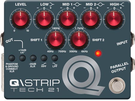 Tech 21 Q\STRIP Preamp/DI Pedal (QSTR)