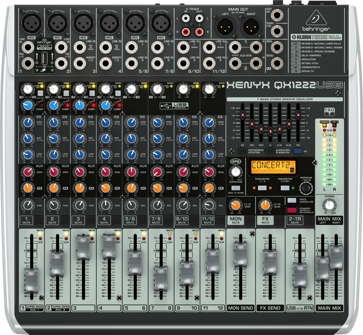 Behringer XENYX QX1222USB mixer