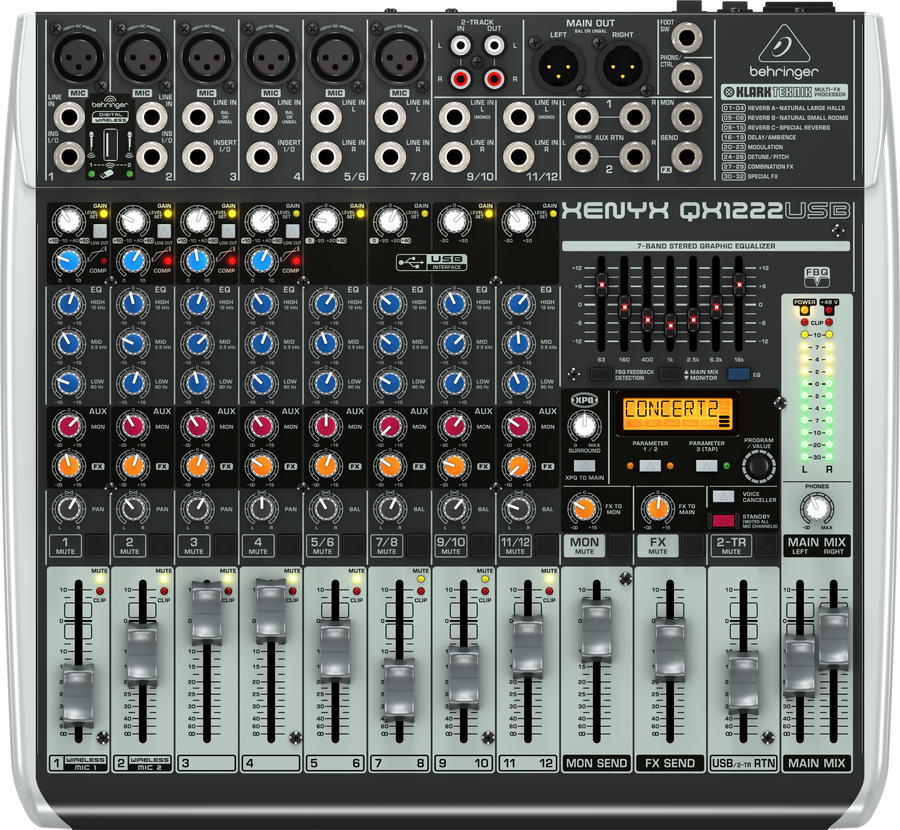 Behringer XENYX QX1222USB mixer
