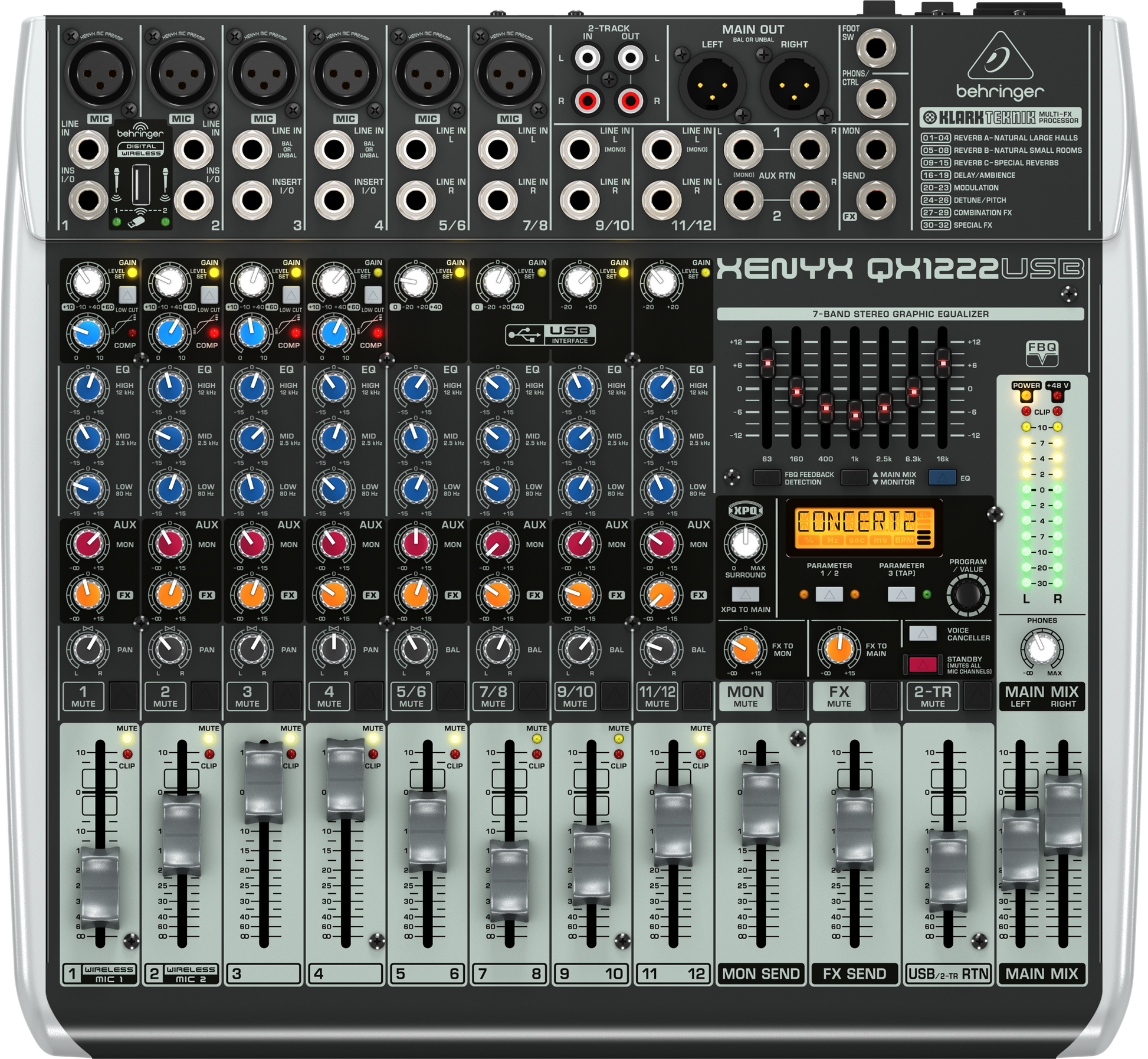 Behringer XENYX QX1222USB mixer