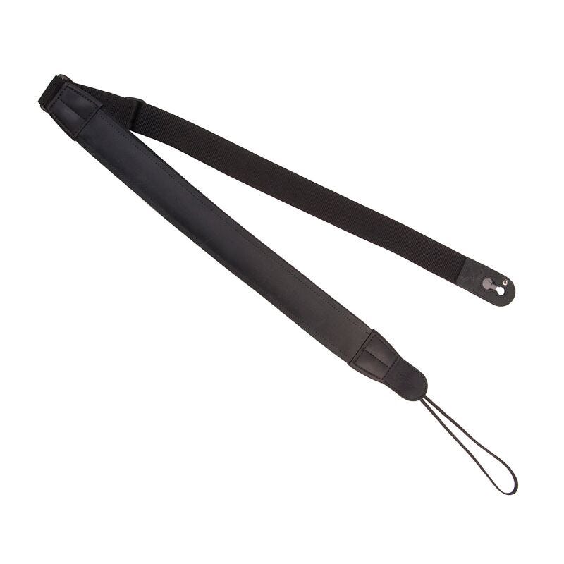 Neotech Slimline Guitar Strap - Acoustic End Pin Jack - Regular Black (NEORSABL)
