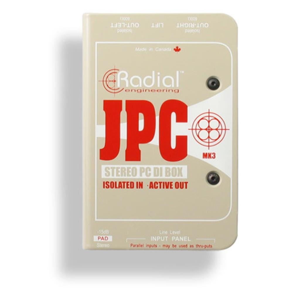 Radial JPC Active Stereo DI Box for Soundcards / Consumer Electronics