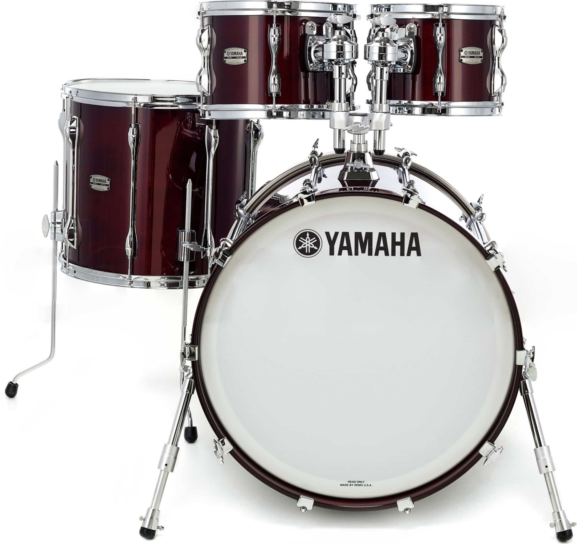 Yamaha Recording Custom 4pc Drum Kit - Shell Pack - Walnut (22BD/10TT/12TT/16FT)