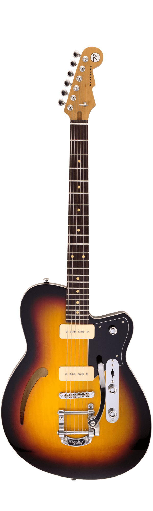 Reverend Club King 290 Bigsby - 3-Tone Burst RW