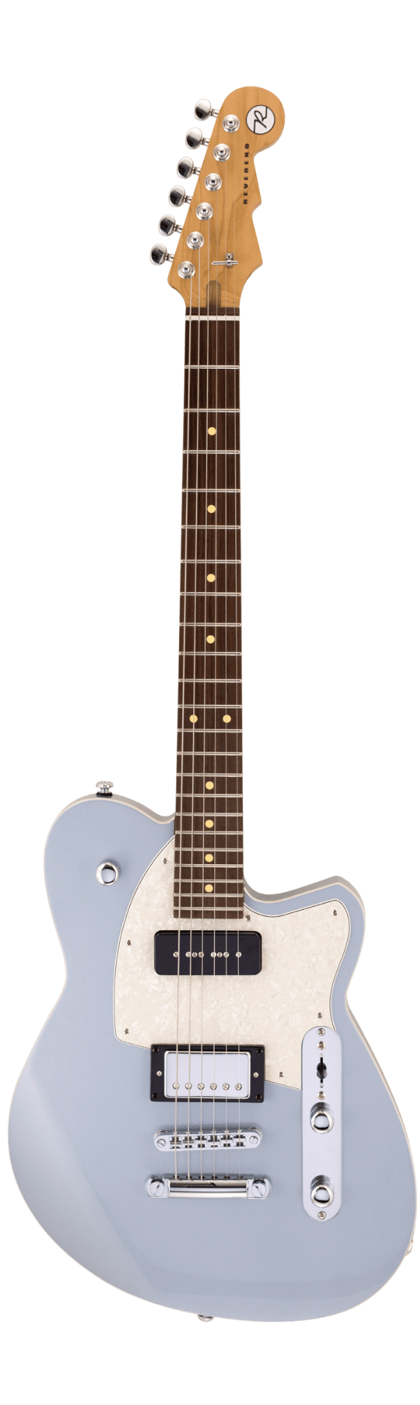 Reverend Double Agent OG - Metallic Silver Freeze PF