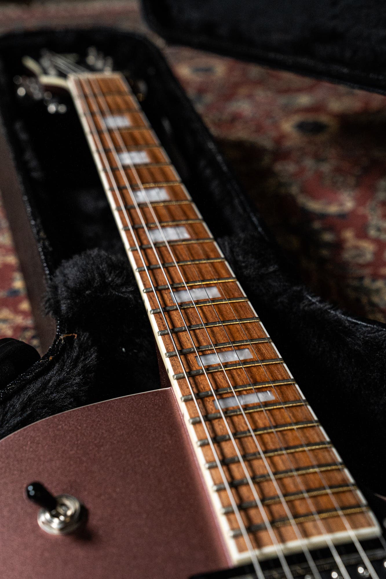 Reverend PA-1 RB Pete Anderson w/Case - Satin Mulberry Mist - Pre-Owned