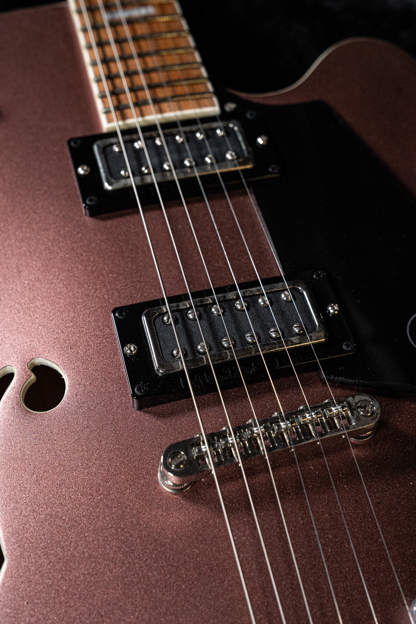 Reverend PA-1 RB Pete Anderson w/Case - Satin Mulberry Mist - Pre-Owned