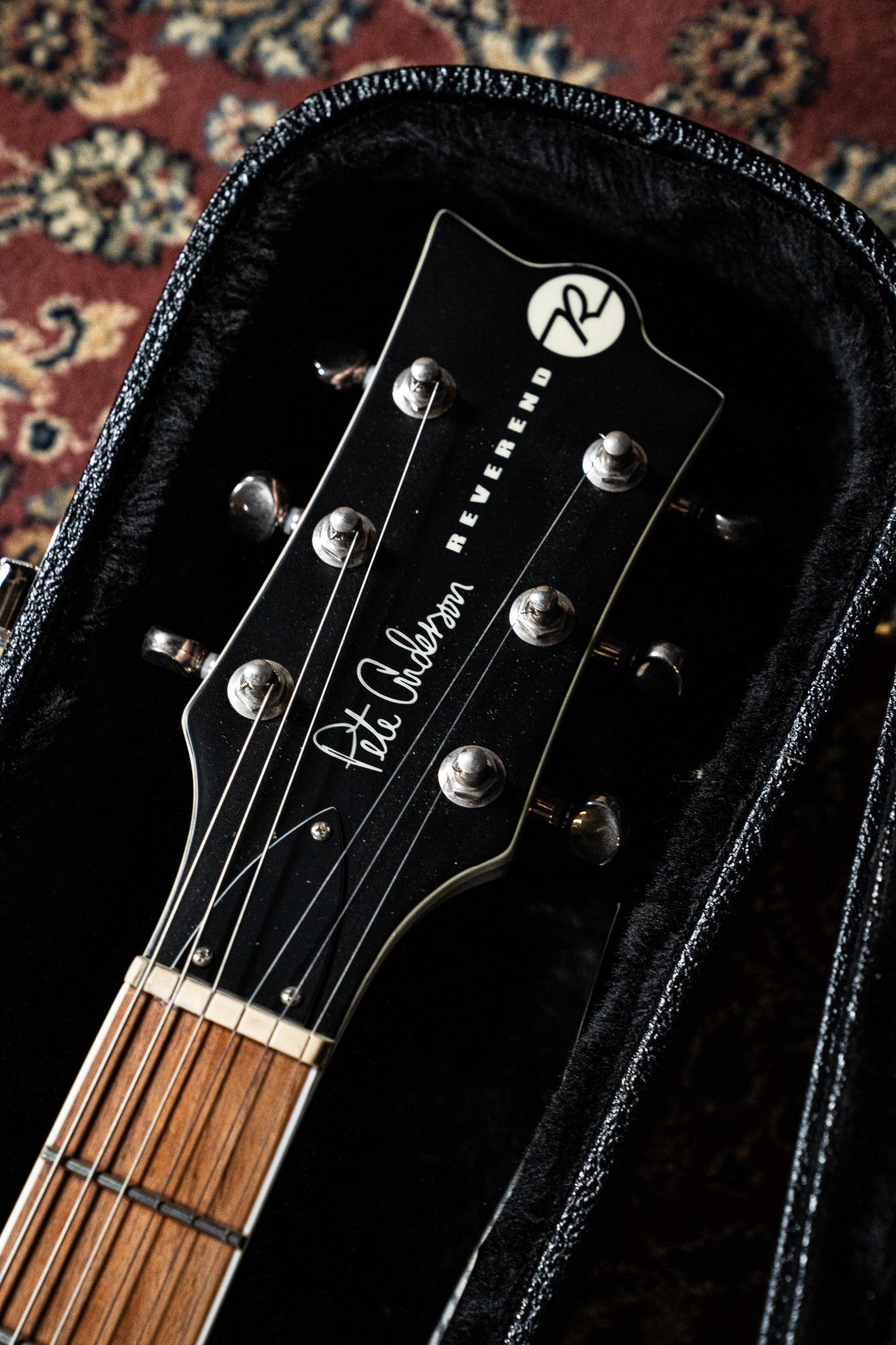 Reverend PA-1 RB Pete Anderson w/Case - Satin Mulberry Mist - Pre-Owned