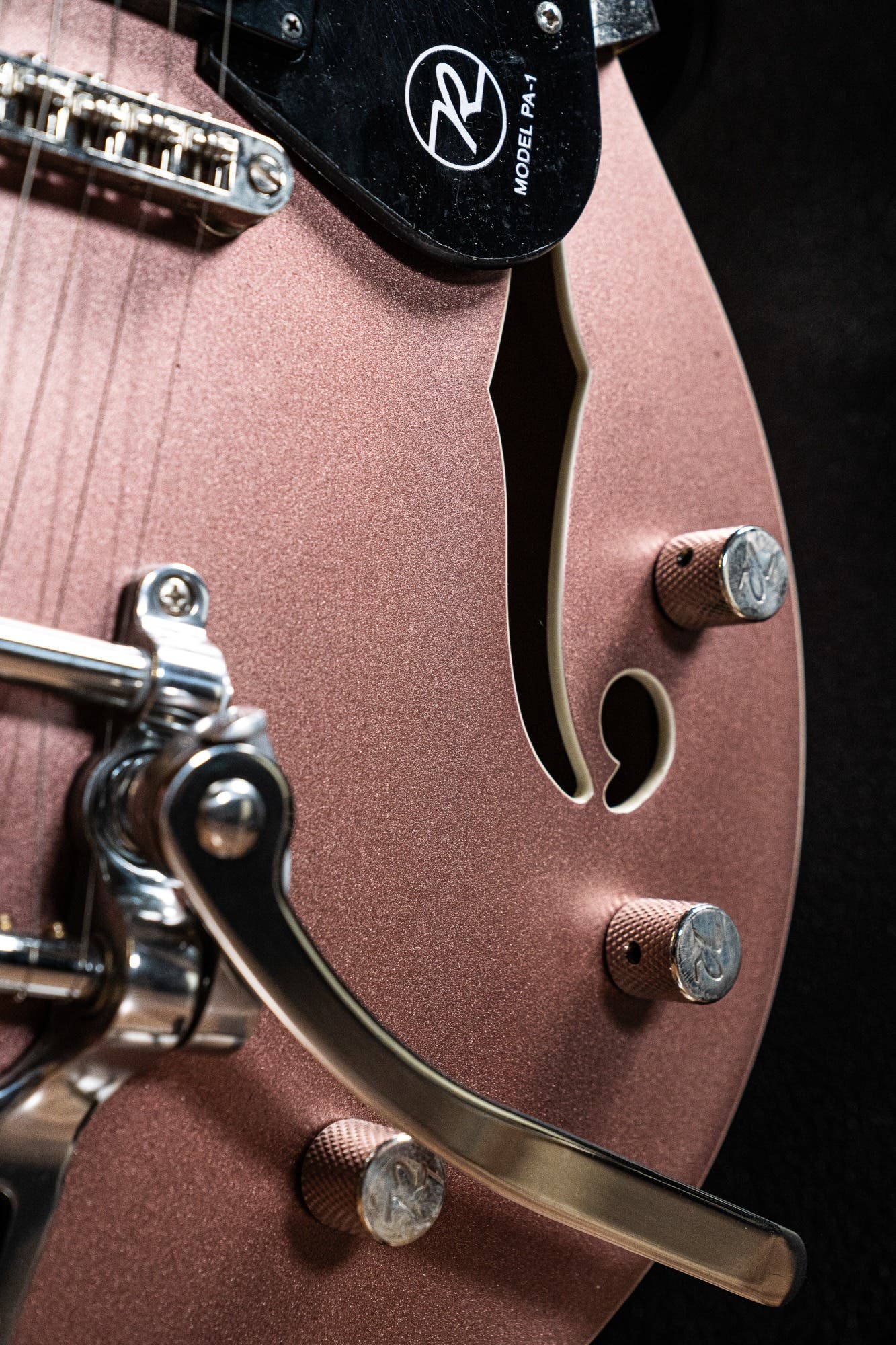 Reverend PA-1 RB Pete Anderson w/Case - Satin Mulberry Mist - Pre-Owned