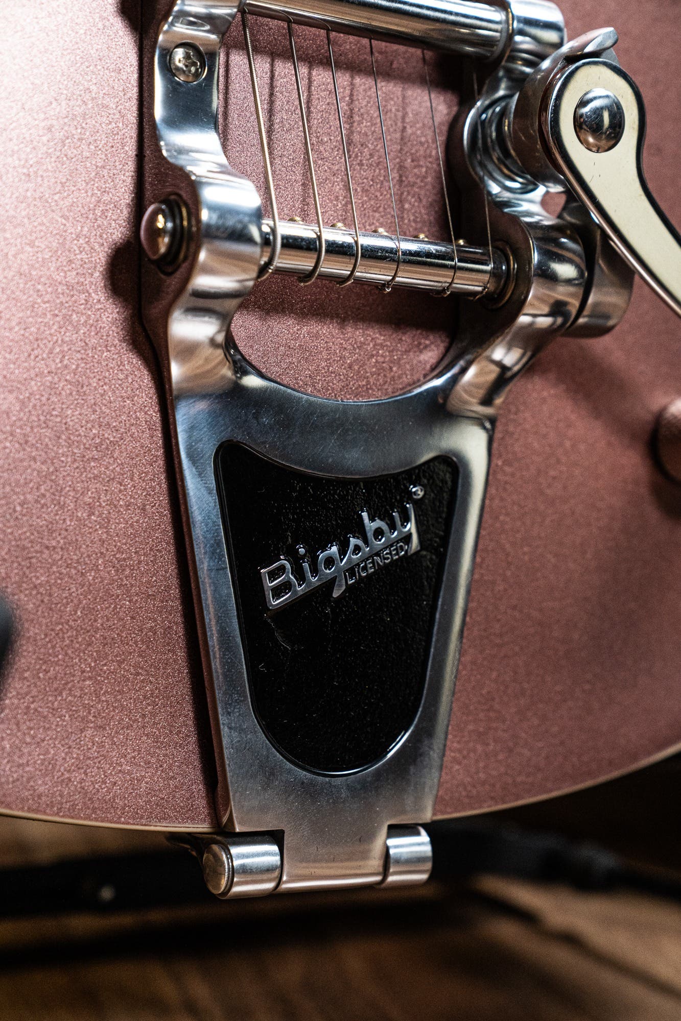 Reverend PA-1 RB Pete Anderson w/Case - Satin Mulberry Mist - Pre-Owned