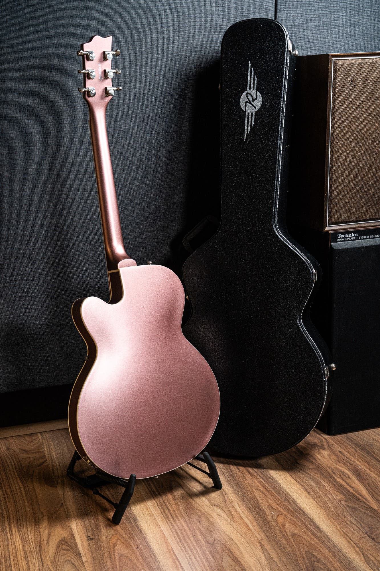 Reverend PA-1 RB Pete Anderson w/Case - Satin Mulberry Mist - Pre-Owned