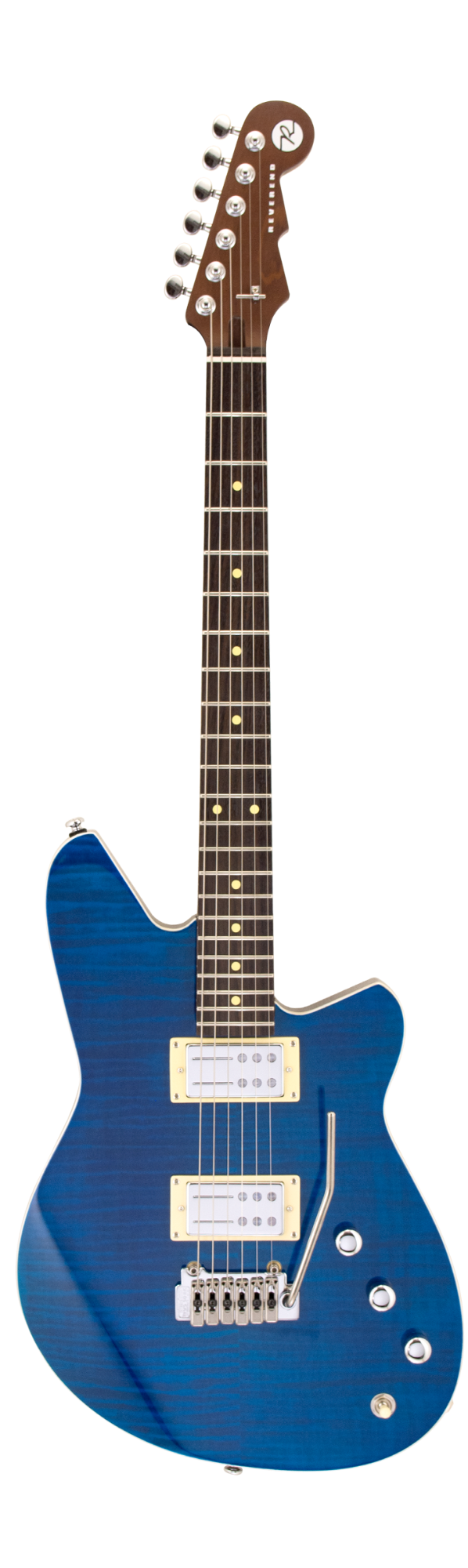 Reverend Kingbolt RA FM w/Wilkinson Trem - Trans Blue Flame Maple RM