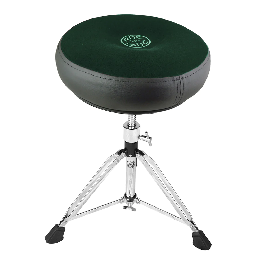 Roc-N-Soc Drum Throne - Manual Spindle w/Round GREEN Seat (MSRN)