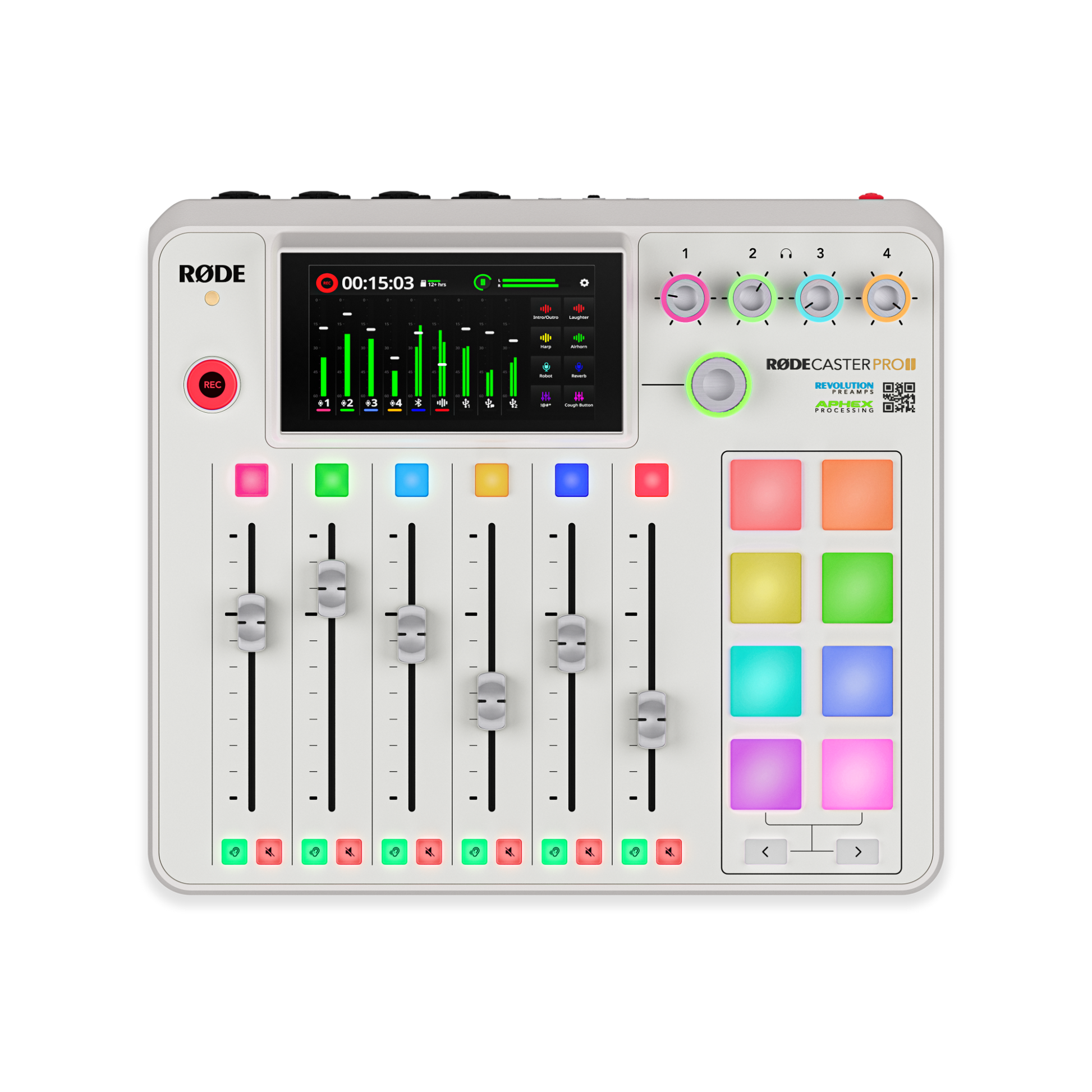 Rode RODECaster Pro II WHITE Audio Production Studio (RCPIIW-I)